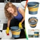 thumbnail image 2 of Collapsible Water Bucket | Portable Thickened Plastic Folding Bucket - Multi-Functional for Outdoor Fishing, Car Wash, Travel, Household Use | Heat-Resistant - Space-Saving Design | 1 Pack | Durable, 2 of 9