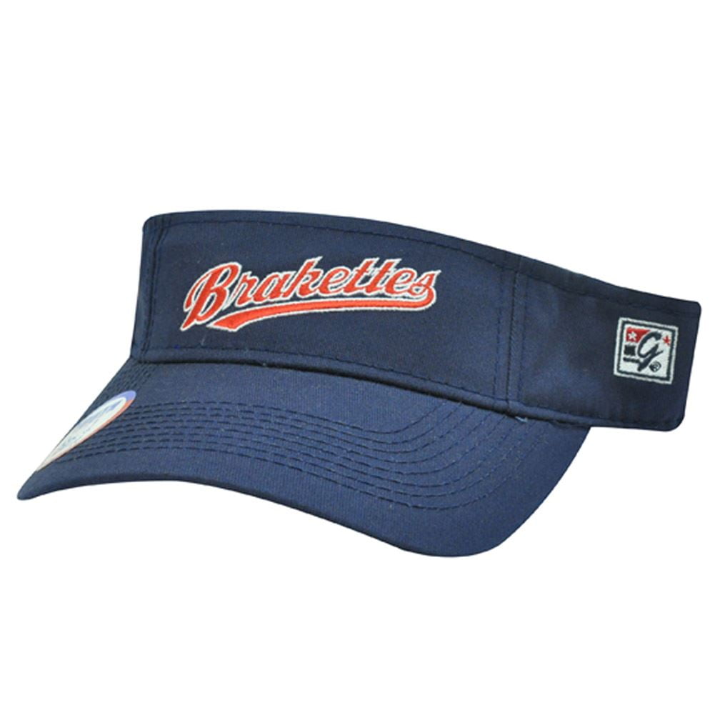 NPF HAT VISOR PRO FASTPITCH SOFTBALL BRAKETTES CONNECTICUT YOUTH KIDS BLUE RED