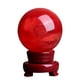 thumbnail image 4 of Bola de cristal derretida Bola de cristal roja Adornos de cristal para el hogar y la oficina Adornos de bola de cristal roja Regalo, 4 of 4