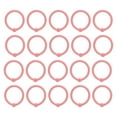 thumbnail image 1 of 40 anillos para carpetas, multifunción, varios colores, agujero redondo, papel de hojas sueltas, anillos individuales, color rosa, 1 of 5