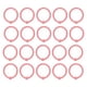 thumbnail image 1 of 40 anillos para carpetas, multifunción, varios colores, agujero redondo, papel de hojas sueltas, anillos individuales, color rosa, 1 of 5
