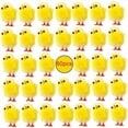 thumbnail image 3 of Decoraciones de animales de granja BuyWeekMX 60 piezas Mini figuras de pollo de peluche amarillo de Pascua, 3 of 9