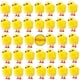 thumbnail image 3 of 60 mini pollitos amarillos de Pascua para decoración de mesa, figuras de animales de granja, figuras de pollo de peluche para niños, 3 of 9
