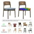 thumbnail image 4 of Gaeub Colorful Glitter Rainbow Square Chair Seat Covers, Stretch Fitted Printed Chair Seat Cushion Cover for Kitchen, Office - One Size, 4 of 9