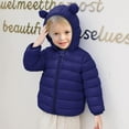 thumbnail image 4 of Baby Boys Girls Winter Coats Toddler Bear Hoods Down Jacket Infant Kids Light Puffer Padded Outwear, 4 of 11