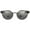 SATIN BLACK, variant on Men's OO6046 Deadbolt Titanium Round Sunglasses, Satin Chrome/Prizm Black, 50 mm