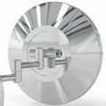 thumbnail image 4 of Aptations 9.63" LED Round Mirror - 5X Magnification | Switchable Cool & Warm Light | Hardwired LED Arm Wall Mirror | Makeup Mirror for Vanity, Bedroom, Bathroom | Energy Efficient (Chrome), 4 of 9