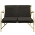 thumbnail image 3 of Modway Makeshift Fabric Loveseat in Natural and Brown, 3 of 5