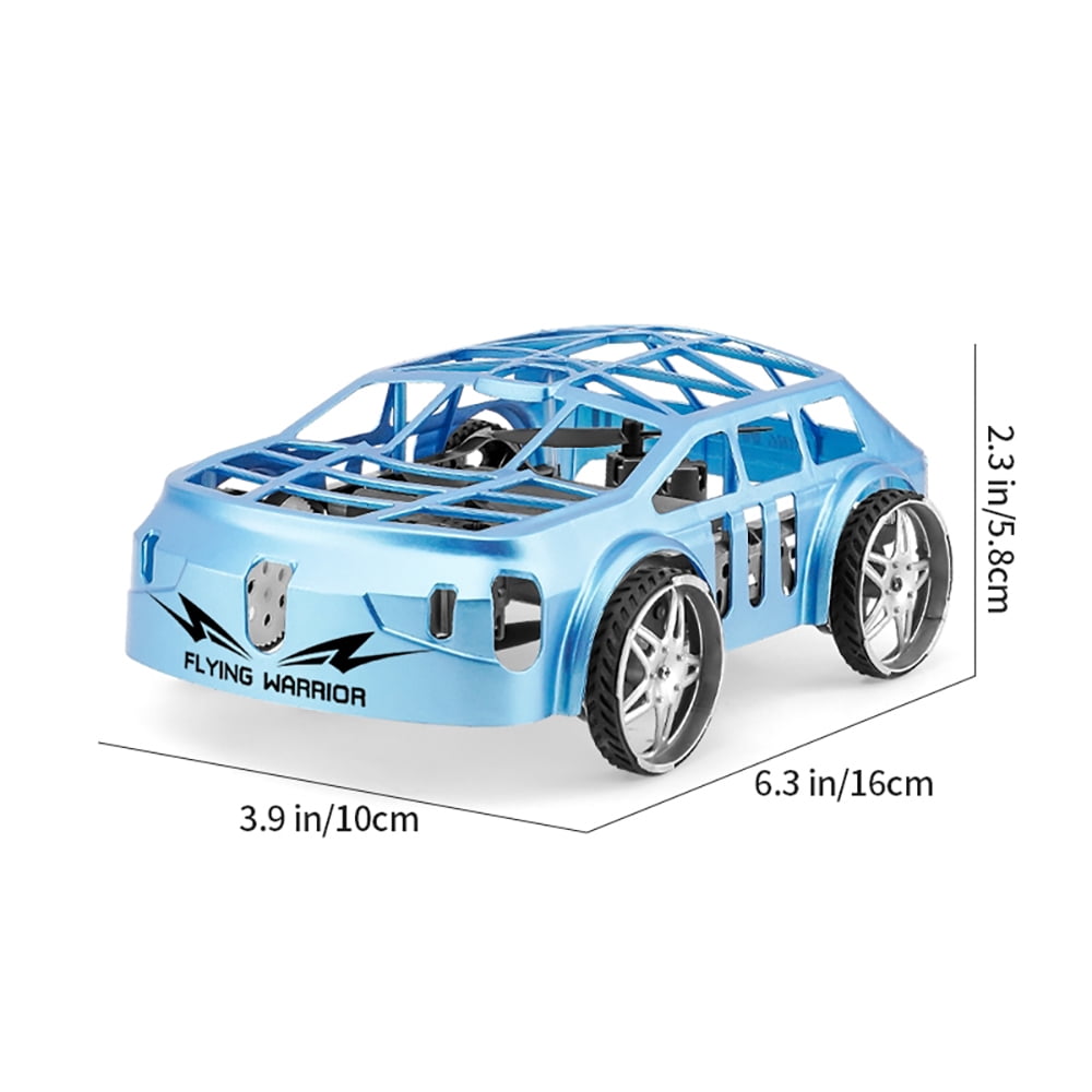 Flying Remote Control Car, 2-in-1 Mini RC Drone & Flying Car with One Key Take Off/Landing, LED Lights for Kids Birthday Gifts