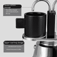 thumbnail image 4 of Moka Pot Double Stainless Steel Mocha Coffee Pot Italian DIY Conduit Coffee Maker Moka Coffee Maker, 4 of 7