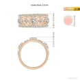 thumbnail image 4 of ANGARA Natural Diamond Anniversary Band in 14K Rose Gold for Women (Size-3.8mm| Color-I-J| Clarity-I1-I2) | April Birthstone, Anniversary, Jewelry Gift for Women | Natural Diamond Ring, 4 of 9