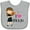 AC-Heather Grey, variant on Inktastic Girls I Heart Violin Girls Baby Bib