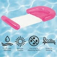 thumbnail image 4 of Northlight Inflatable Water Hammock Swimming Pool Lounger - 54.75" - Neon Pink, 4 of 5