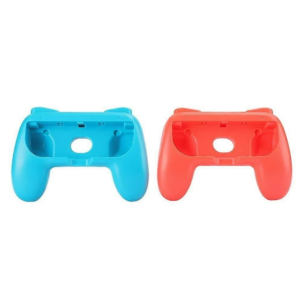 Game Grips Ergonomic Game Grip Grips AntiWear Controller Protective Case Compatible with Nintendo Switch JoyCon, Red and Blue