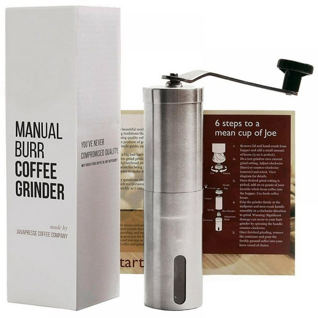 Moulin à Café Manuel avec Réglages Ajustables, Moulin Conique Breveté pour Grains de Café, Moulin à Café en Acier Inoxydable pour Aeropress, Café Goutte à Goutte, Espresso, Presse Française