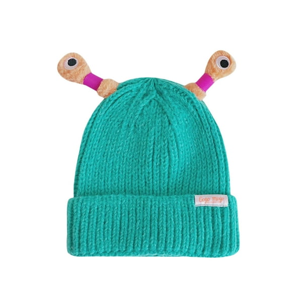 Sunloudy Gorro de lana de invierno para niños y adultos, gorros tejidos de dibujos animados con tentáculos iluminados retráctiles, gorros suaves y cálidos Sunloudy moda