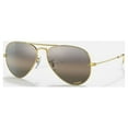thumbnail image 2 of Ray Ban Polarized Clear Gradient Dark Gray Aviator Unisex Sunglasses RB3025 9196G3 55, 2 of 4