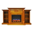 thumbnail image 6 of Cambridge Sanoma Electric Fireplace Heater with 72" Bookshelf Mantel and Multi-Color LED Flame Display, 6 of 7
