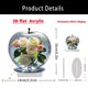 thumbnail image 3 of Apples Shaped Rose 2D Acrylic Desktop Ornament | Multicolor Home Decor Accent | Modern Living Room Bedroom Shelf Table Decoration | Durable Sleek Display Piece | 1 Pack, 3 of 9