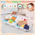 thumbnail image 3 of Montessori Toys for 1-3 Year Old Baby, Bilingual Busy Board for Toddlers 1-3, Educational Toddlers Toys for Ages 0-3, Birthday Gifts for 1+ Year Old, Developmental Baby Toy 12-36 Months, 3 of 10