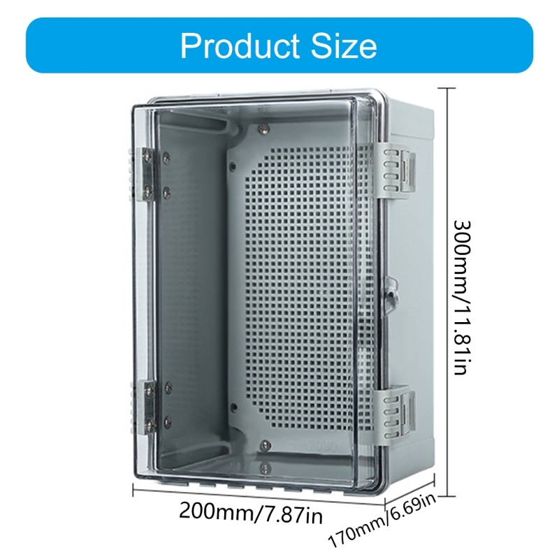 Practical Weatherproof Electrical Box Outdoor Daily Casual Use With Lock And Sturdy ABS Materials for Garden And Patios
