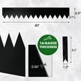 thumbnail image 6 of WORTH 6 pcs 40" L x 6.5" H Metal Landscape Edging, Garden Border Edging with 7 Clips & Gloves, Edging Border for Garden Courtyard, 6 of 7