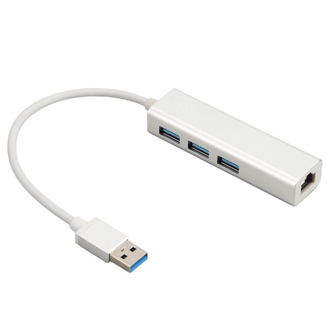 Adaptador USB Ethernet RJ45 USB3.0 conector Ethernet 10M 100M 1000M convertidor de puerto Ethernet de aleación de aluminio para oficina