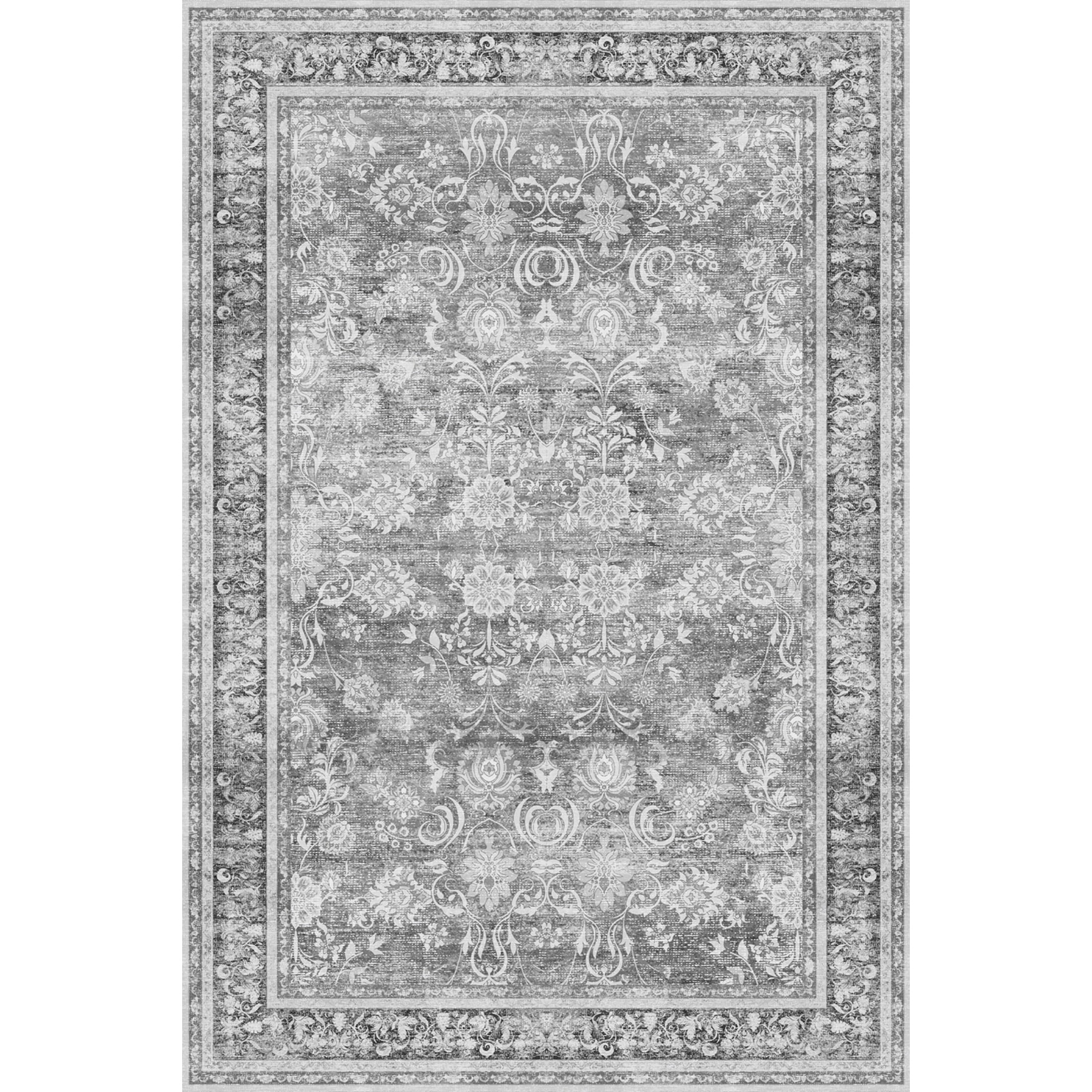 WIPONKEN 2x3 Area Rugs for Living Room Bedroom Dining Room Office Farmhouse, Machine Washable Non Slip Vintage Persia Rug