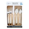 thumbnail image 2 of Mainstays Fairport 20 Piece Adult Stainless Steel Flatware Set, Silver, Tableware Service for 4, 2 of 19