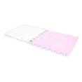 thumbnail image 3 of 10pcs Plush Foam Interlocking Floor Mat Soft Anti Slip Cuttable Color Block Thickened Foam Tiles Area Carpet Purple White, 3 of 4