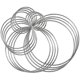 thumbnail image 1 of 20 Pieces Metal Dream Catcher Rings Hoops Steel Craft Silver Rings For Crafts,macrame And Other Diy, 1 of 5