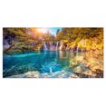 thumbnail image 2 of Design Art Turquoise Water And Sunny Beams Landscape Photo Canvas Art Print, 2 of 3