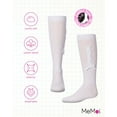 thumbnail image 6 of MeMoi  Weaved Velvet Bow Knee High Socks - Girls - Female, 8, White, 6 of 7