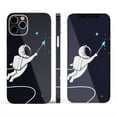 thumbnail image 3 of DesignSkinz Cute Cartoon Astronaut in Space V2 Full-Body Skin Decal Wrap Cover for iPhone 14, 3 of 9