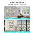 thumbnail image 6 of Window Privacy Film Tropical Animals Stained Glass Window Film Decorative Sun Block Window Cover Summer Elephant Giraffe Leopard Zebra Window Clings Static Adhesive Sticker for Bathroom 23.6"x78.7", 6 of 7
