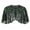 Green, variant on t shirts for women casual tops 1920s shawl beaded sequin deco evening cape bolero flapper cover up tee shirt top