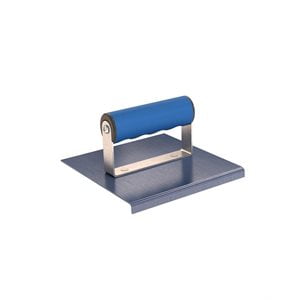 Bon 22-724 Edger - Blue Steel 6-inch X 6-inch - 1/8-inch Radius 3/8-inch Lip Comfort Grip Handle