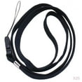 thumbnail image 1 of Correa de muñeca negra con cordón cuello de 16 "para teléfonos móviles, cámara PDA, reproductores de MP3, 1 of 9