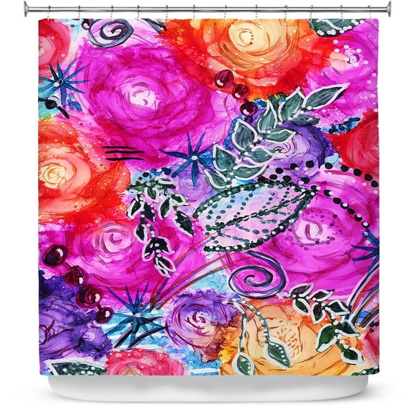 Shower Curtains 70" x 93" from DiaNoche Designs by Shay Livenspargar - Swept Away