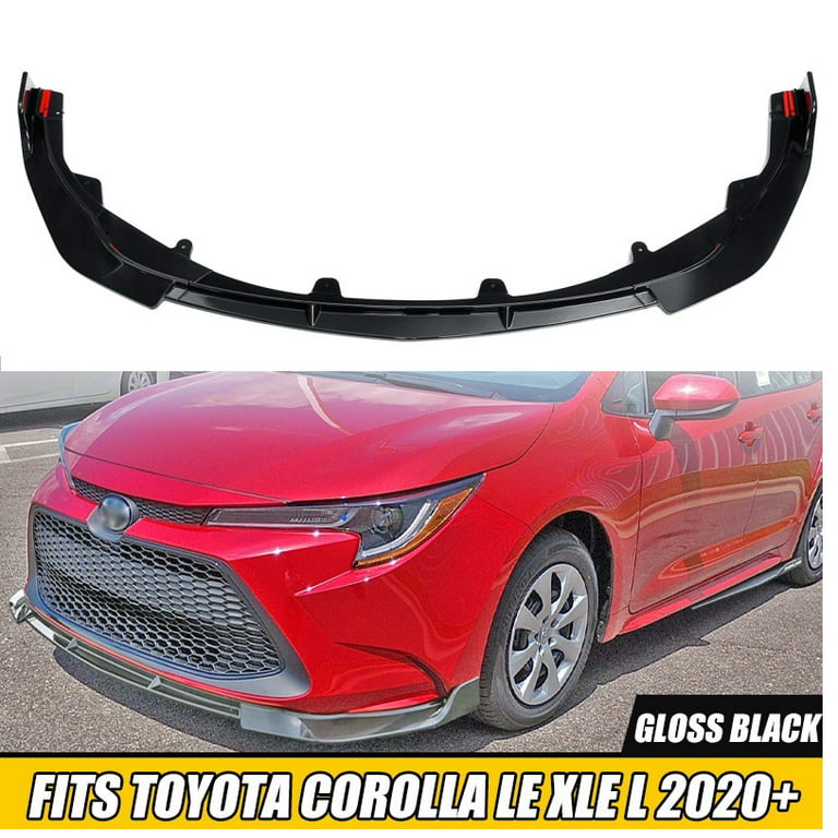 3PCS Set Front Bumper Lip For Toyota Corolla LE XLE Sedan 2020