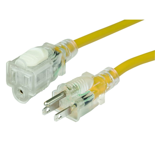 Cable de extensión Marinco 150025 15A 14/3 con cierre de 7,6 m