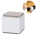 thumbnail image 2 of Non-Slip Furniture Leg Raisers - Heavy Duty Lift Blocks for Table, Couch, Desk, White Color, Square Shape, 2 of 4
