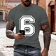 thumbnail image 1 of Tops para hombre, blusas y camisas de cuello redondo y manga corta para hombre, blusas estampadas de moda para hombre, jersey de cuello redondo y manga corta, blusa de poliéster para hombre., 1 of 6