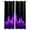Purple, variant on Abstract Green Flame Blackout Curtains for Bedroom Living Room Darkening Curtains 63 Inches Long Flickering Fire Pattern Black Window Curtain 2 Panels Set Window Treatment Grommet Drapes 42"x63"