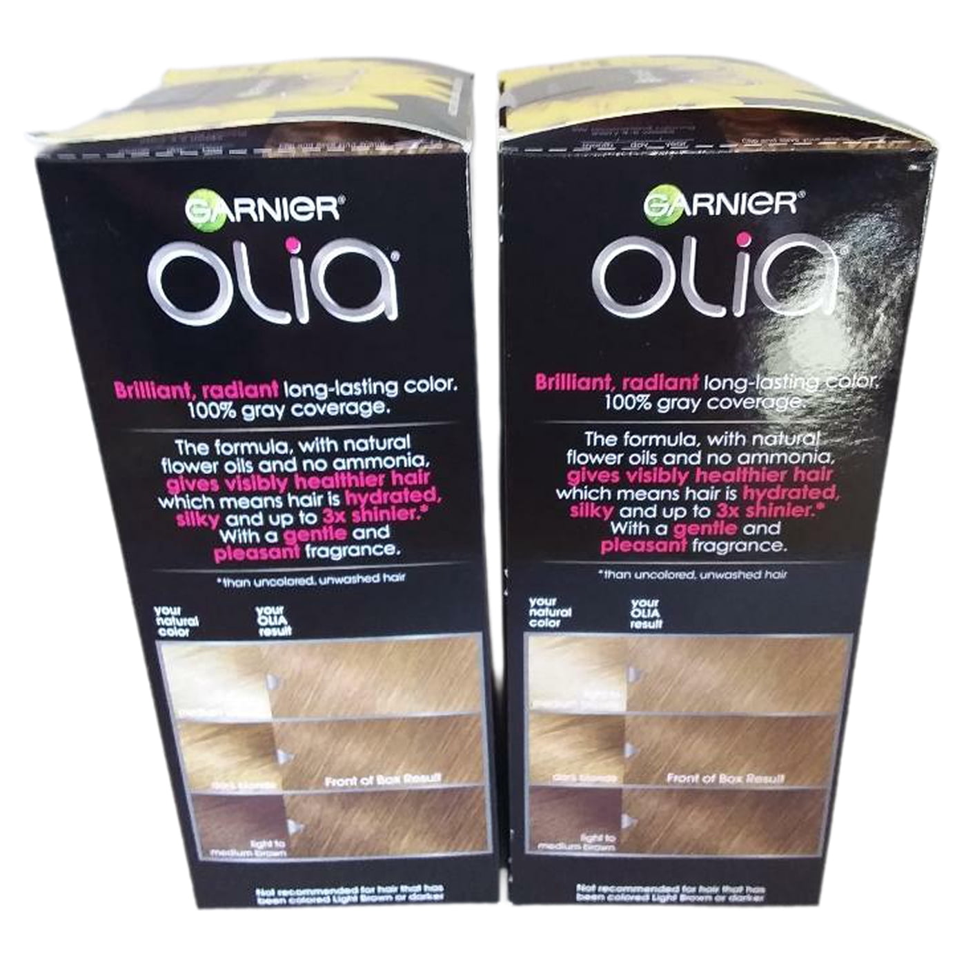 Garnier Hair Color Olia Ammonia-Free Brilliant Color Oil-Rich Permanent Hair Dye, 7.0 Dark Blonde, 2 Count (Packaging May Vary)