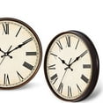thumbnail image 5 of Howooi Vintage Dial Clock European Round Roman Numeral Silent Clock 3D Large Decorative Wall Clock for Living Room Bedroom Kitchen, 5 of 6