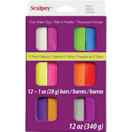 Sculpey Polymer Clay 12-Color Bright Set