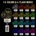 thumbnail image 4 of YSTIAN Gifts for Sisters from Sisters Brother, to My Sister Night Light, Gifts for Sisters on Birthday Graduation Christmas, Engraved Night Lamp, 16 Colors/Remote Control/2 Powers, 4 of 5