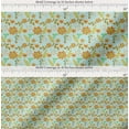 thumbnail image 2 of Soimoi Cotton Poplin Fabric Leaves & Aster Floral Print Sewing Fabric Yard 56 Inch Wide, 2 of 7