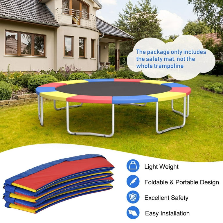 Forskel Stramme Emigrere Gymax 14FT Trampoline Replacement Safety Pad Universal Trampoline Cover  Multi-color - Walmart.com